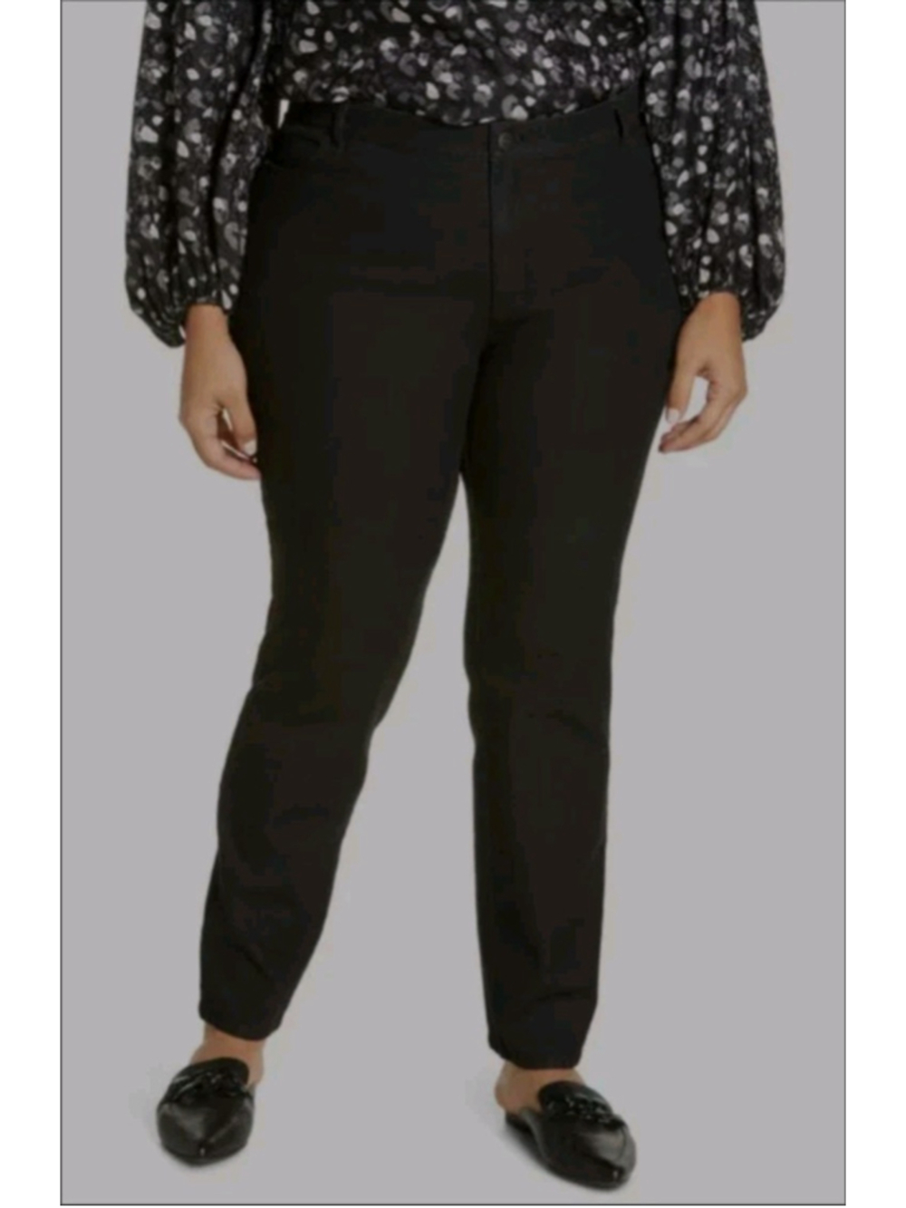 LAFAYETTE 148 New York Thompson Straight Leg Black Jeans Womens Size 18 NWT